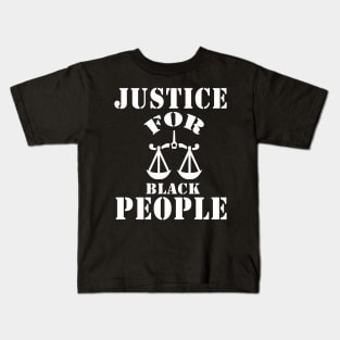 justice for black people Kids T-Shirt